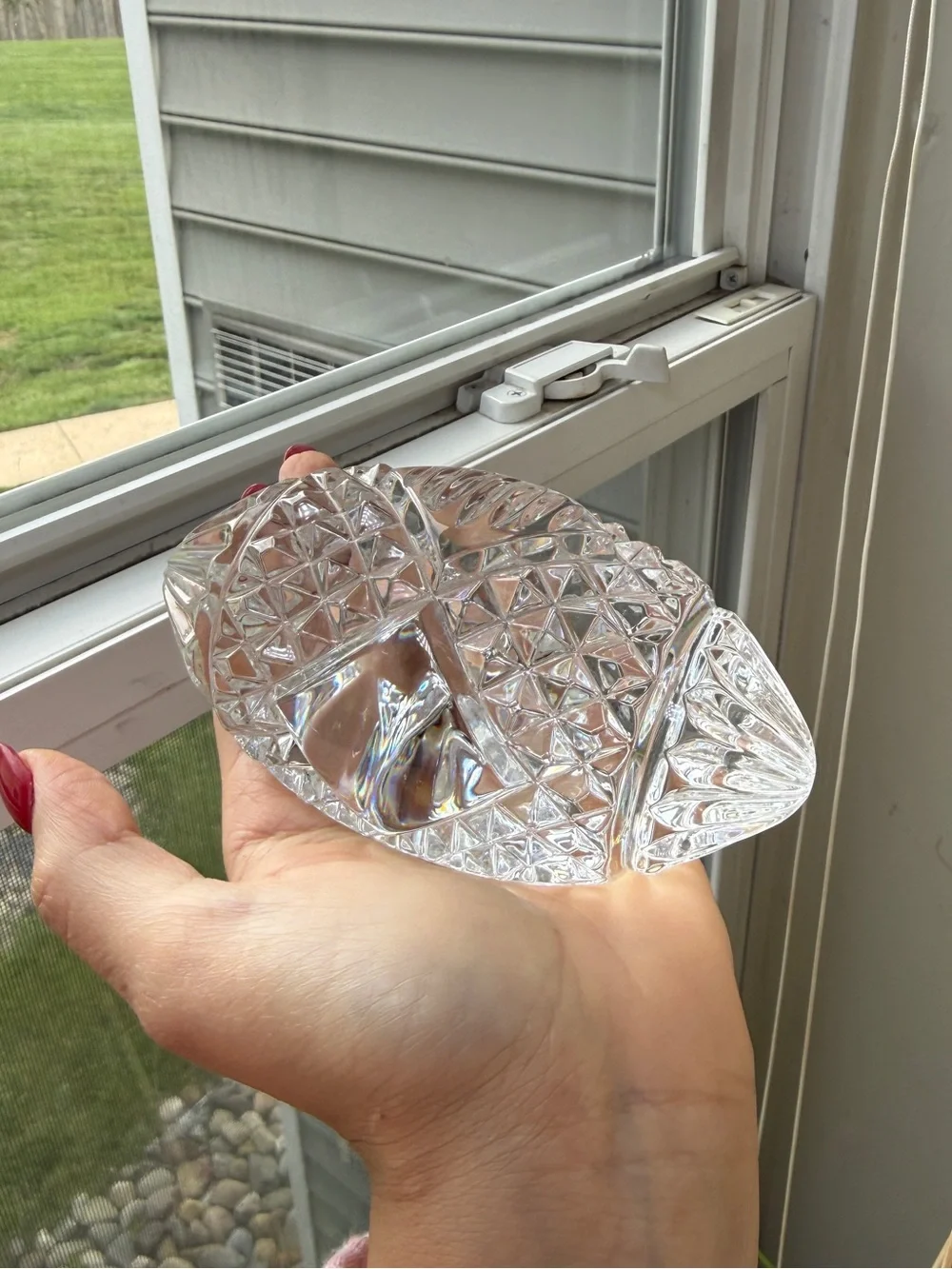 Waterford Crystal Football Sculpture Engravable good  Condition
